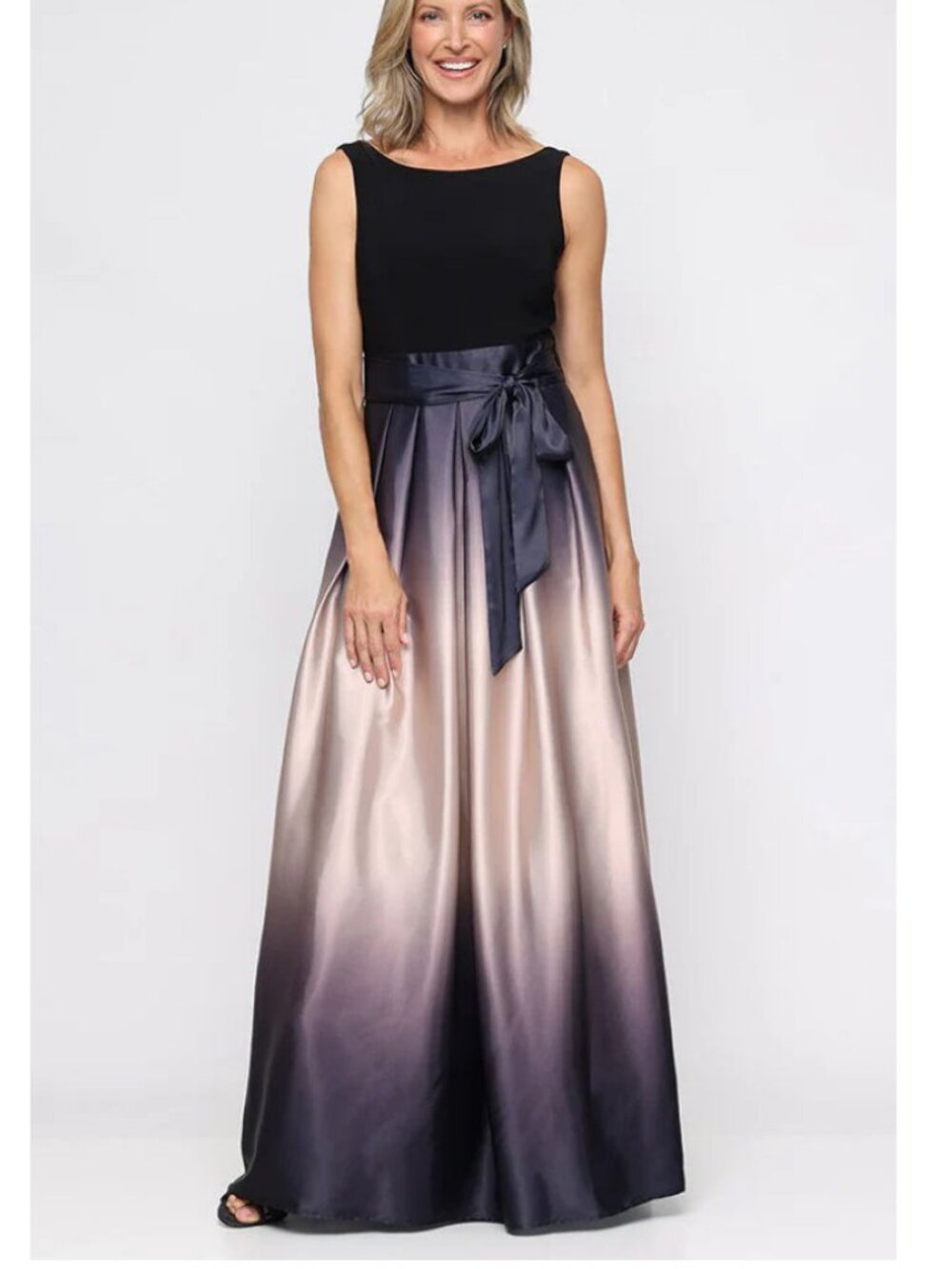 SLNY Long Formal Ombre Evening Dress NWT 8